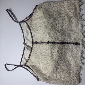Lace crop top